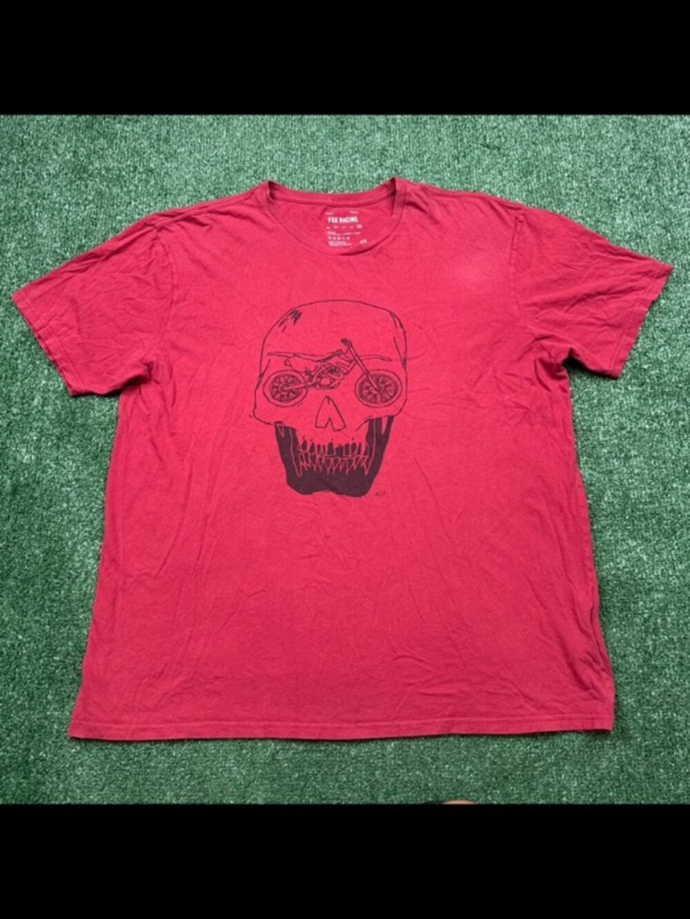 Fox Racing T Shirt Mens Size 2XL XXL Red Short Sleeve